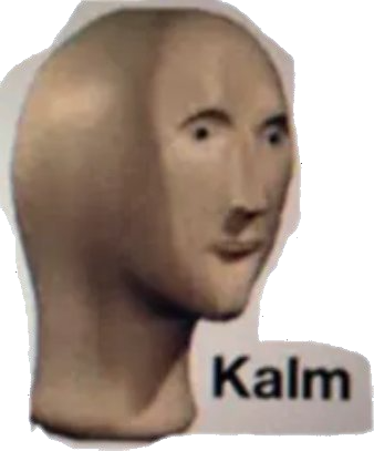 Kalm: your face after the check